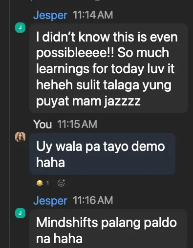 Testimonial from Jesper