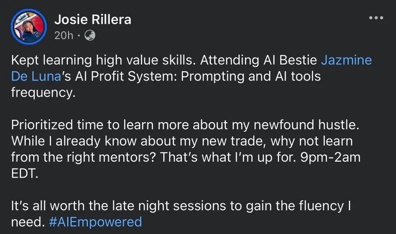 Testimonial from Josie